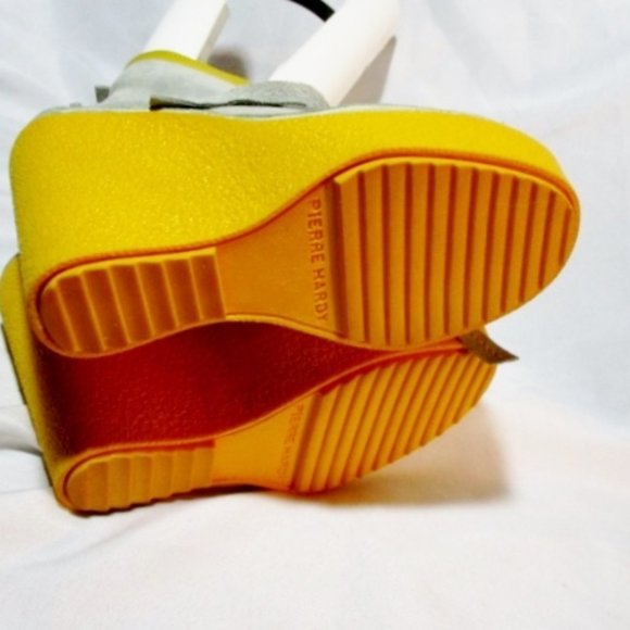 PIERRE HARDY PLATFORM Suede WEDGE Heel BOOTIE Shoe - Picture 8 of 8
